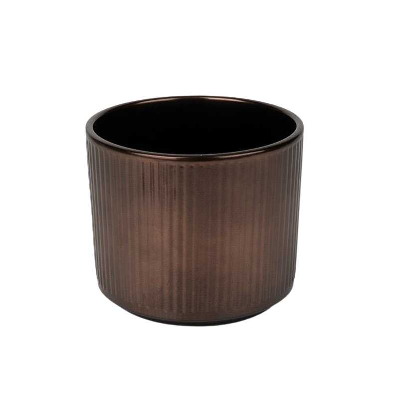 Stripes hengerkaspó bronz 12cm