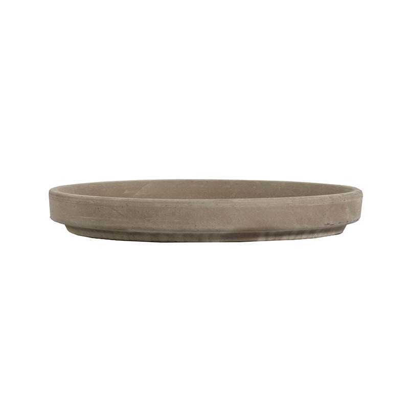 Grande vízálló agyag cserépalátét bazalt 14cm