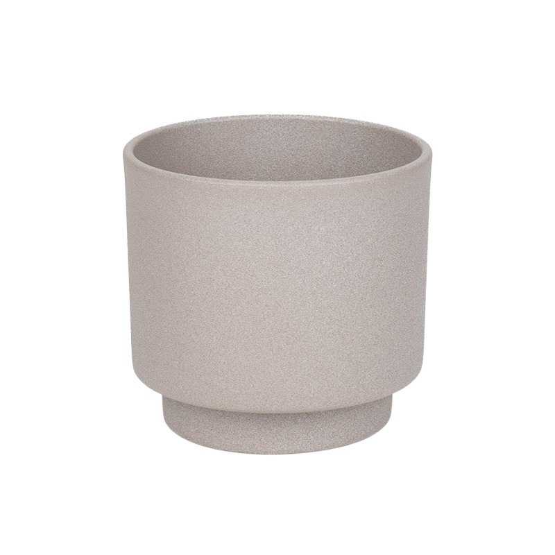 Milo Struktur kerámia kaspó homokszín 12cm