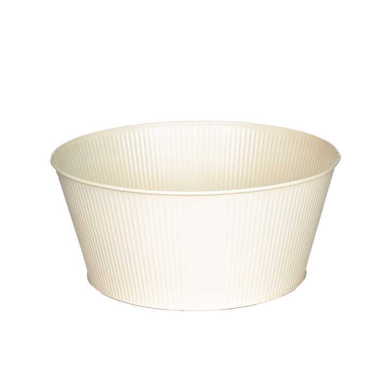 Astana fém ültetőtál krém 25x11cm
