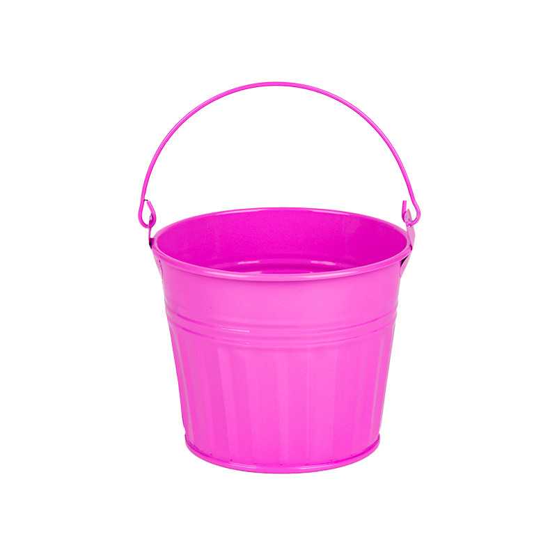 Esmé fém vödör pink 16,2x15