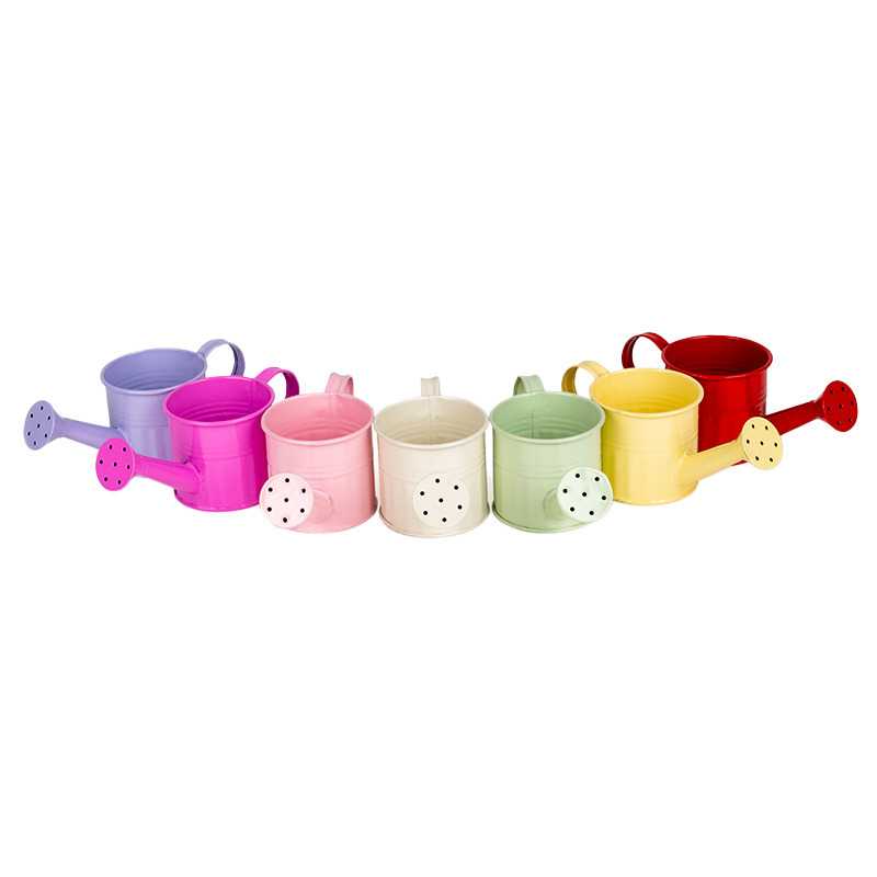 Esmé fém kanna mix 17/7x6,3cm vajsárga-piros-pink-pasztell lila-mentazöld-krém-pasztel rózsaszín 8db/csomag