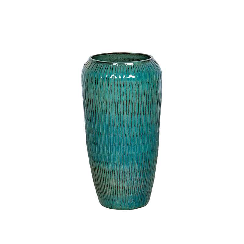 Sintra Vase Giant kerámia növénytartó türkizkék 29x68cm