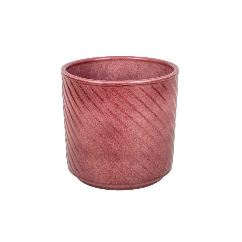 Elsie hengerkaspó fényes bordó 12cm