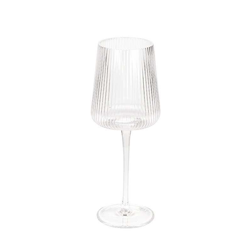 dekorációs üveg borospohár 9x22,5cm